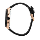 Ceas Barbatesc Maserati Stile Cronograph Curea Silicon Neagra si Elemente Rose Gold Ceas Lasardo Gioielli