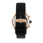 Ceas Barbatesc Maserati Stile Cronograph Curea Silicon Neagra si Elemente Rose Gold Ceas Lasardo Gioielli