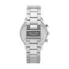 Ceas Barbatesc Sector 270 Dual Time Curea Metalica Argintie Cadran Negru si Elemente Galbene Ceas Lasardo Gioielli