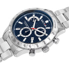 Ceas Barbati Sector 270 Curea Argintie si Cadran Albastru Ceas Lasardo Gioielli