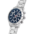 Ceas Barbati Sector 270 Curea Argintie si Cadran Albastru Ceas Lasardo Gioielli