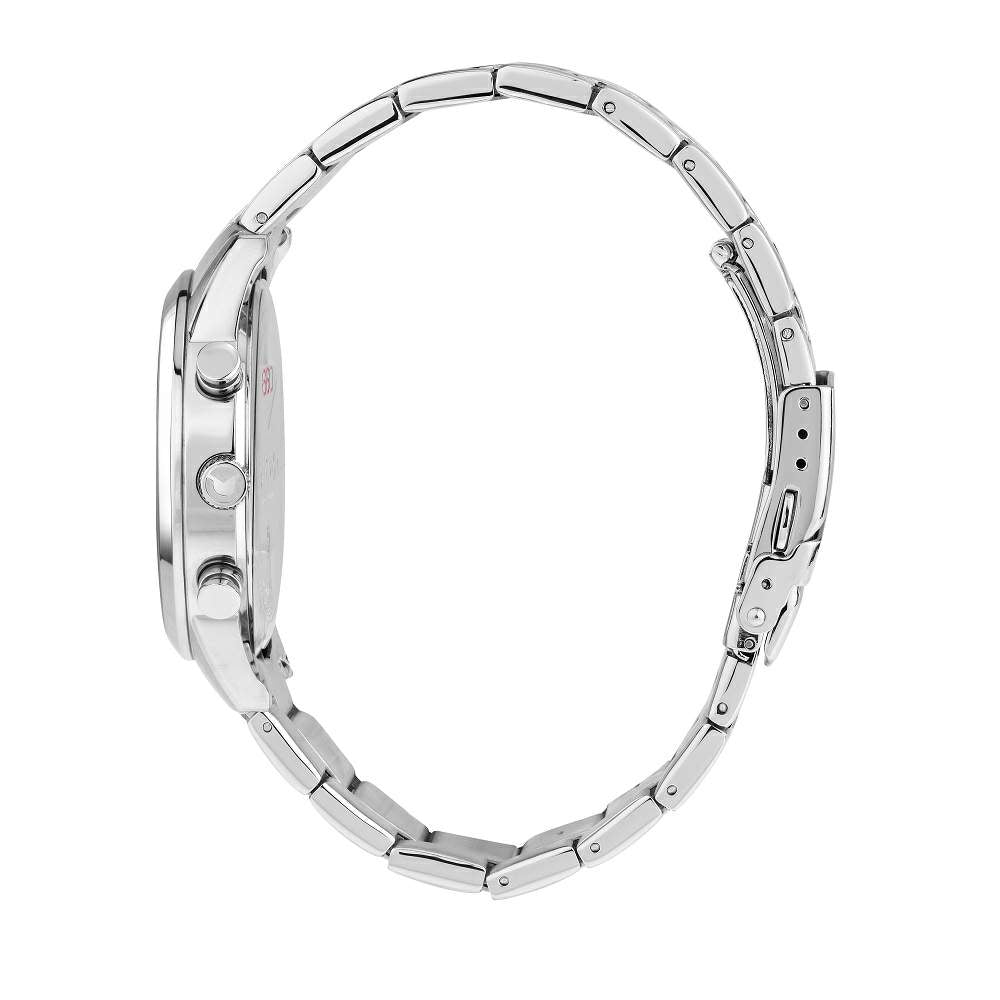 Ceas Barbati Sector 660 Cronograf Curea Metalica Argintie si Cadran Negru Ceas Lasardo Gioielli