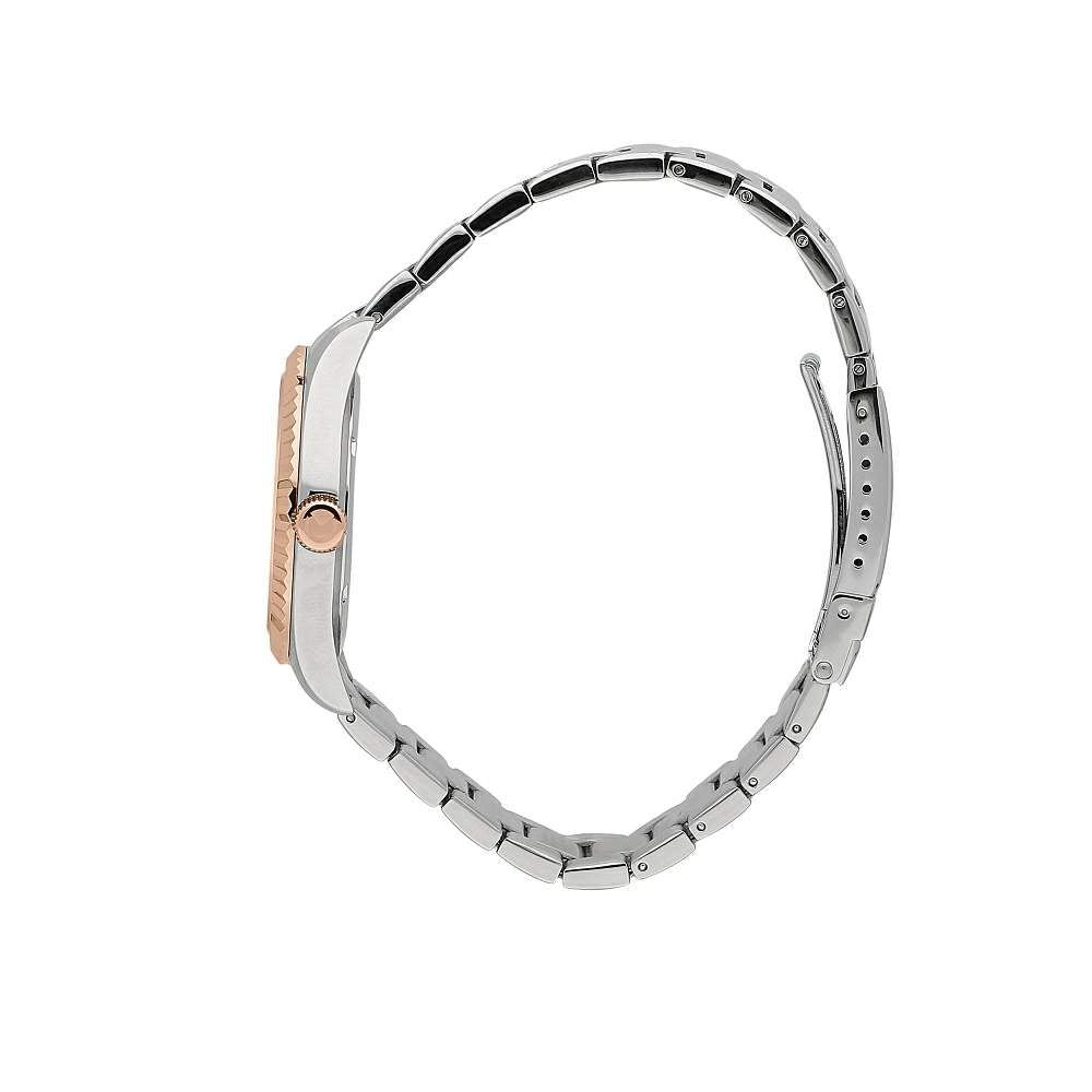 Ceas Barbatesc Sector 240 Curea Metalica Argintie si Elemente Rose Gold Ceas Lasardo Gioielli