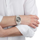 Ceas Barbatesc Sector 240 Curea Metalica Argintie si Elemente Rose Gold Ceas Lasardo Gioielli