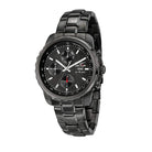 Ceas Barbatesc Sector 550 Multifunction Curea Metalica Neagra si Cadran Negru Ceas Lasardo Gioielli