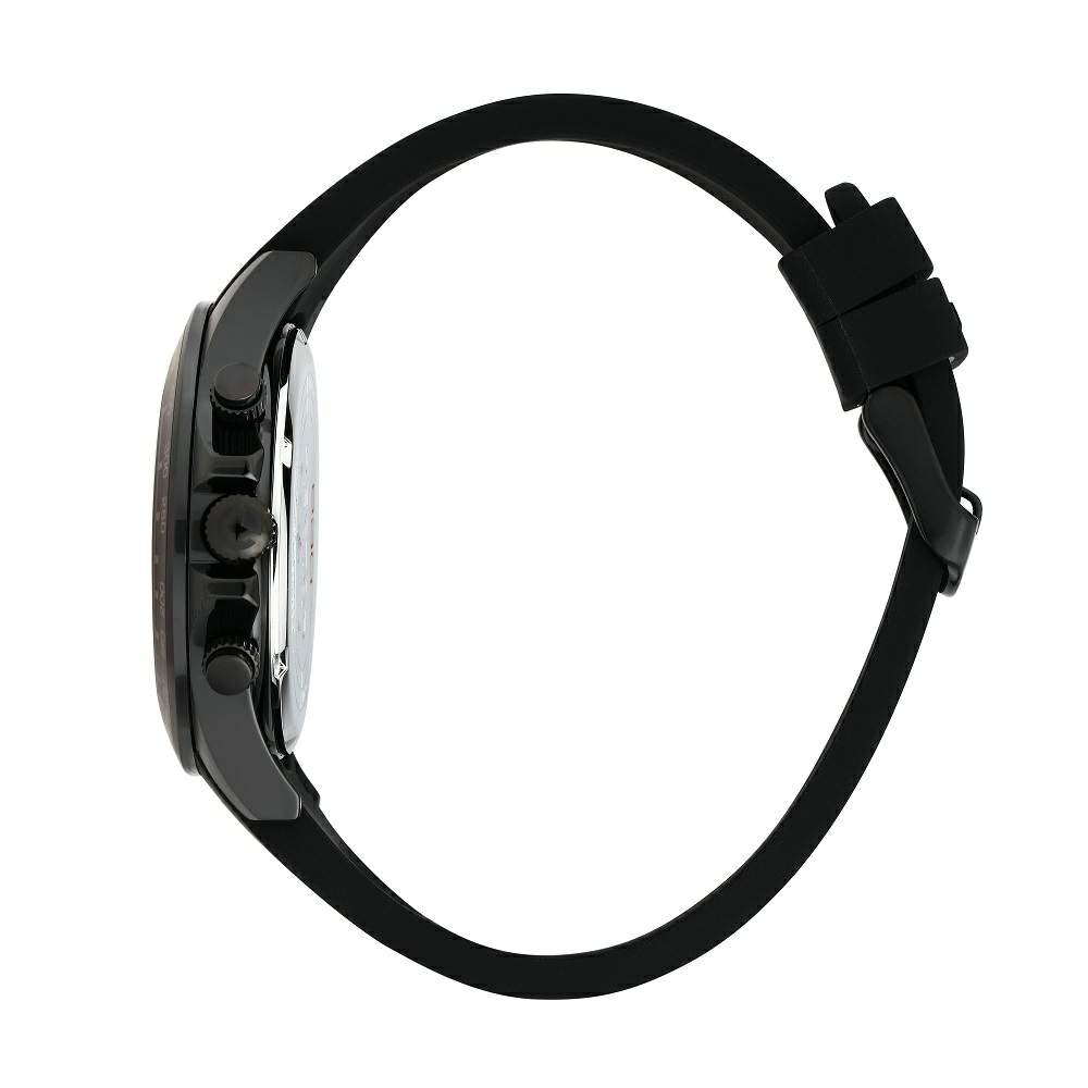 Ceas Barbatesc Sector 230 Cronograph Curea Silicon Neagra si Cadran Negru Ceas Lasardo Gioielli