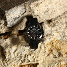 Ceas Barbatesc Sector 230 Cronograph Curea Silicon Neagra si Cadran Negru Ceas Lasardo Gioielli