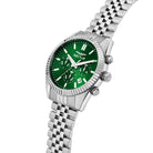 Ceas Barbati Sector 240 Cronograph Curea Metalica Argintie si Cadran Verde Ceas Lasardo Gioielli