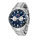 Ceas Barbatesc Sector 230 Cronograph Curea Metalica Argintie si Cadran Albastru Ceas Lasardo Gioielli