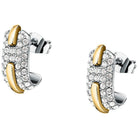Cercei dama Trussardi Concept TJAYY10 din otel inoxidabil 316L cu cristale albe