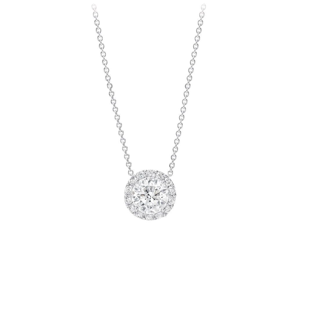 colier din argint 925 rodiat cu diamante cz albe