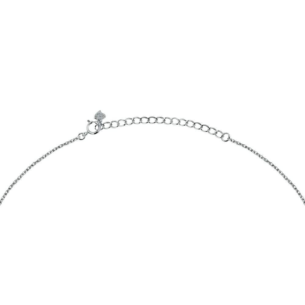 inchizatoazre pentru colier La petite story din argint rodiat cu pandantiv inima in perle de cultura