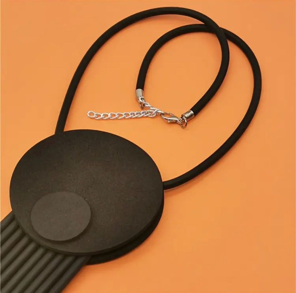 Colier Statement Negru Total Eclipse Colier Lasardo Gioielli