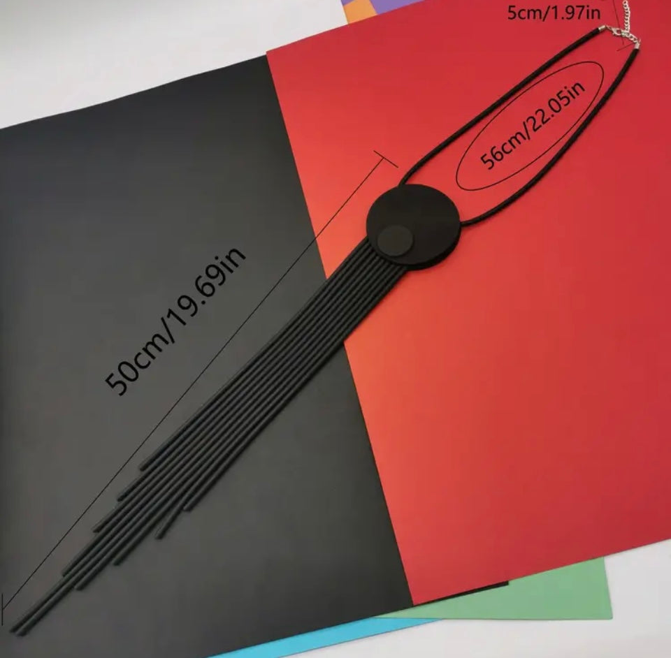 Colier Statement Negru Total Eclipse Colier Lasardo Gioielli