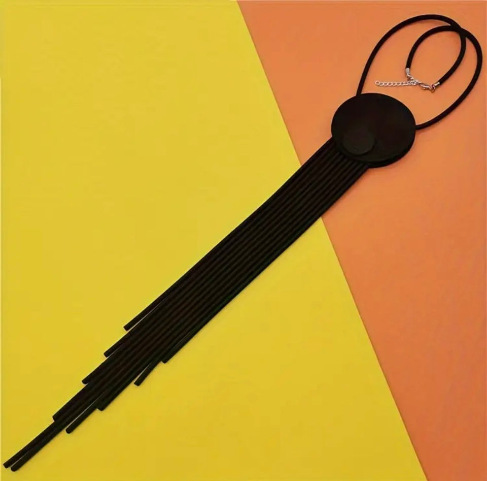 Colier Statement Negru Total Eclipse Colier Lasardo Gioielli