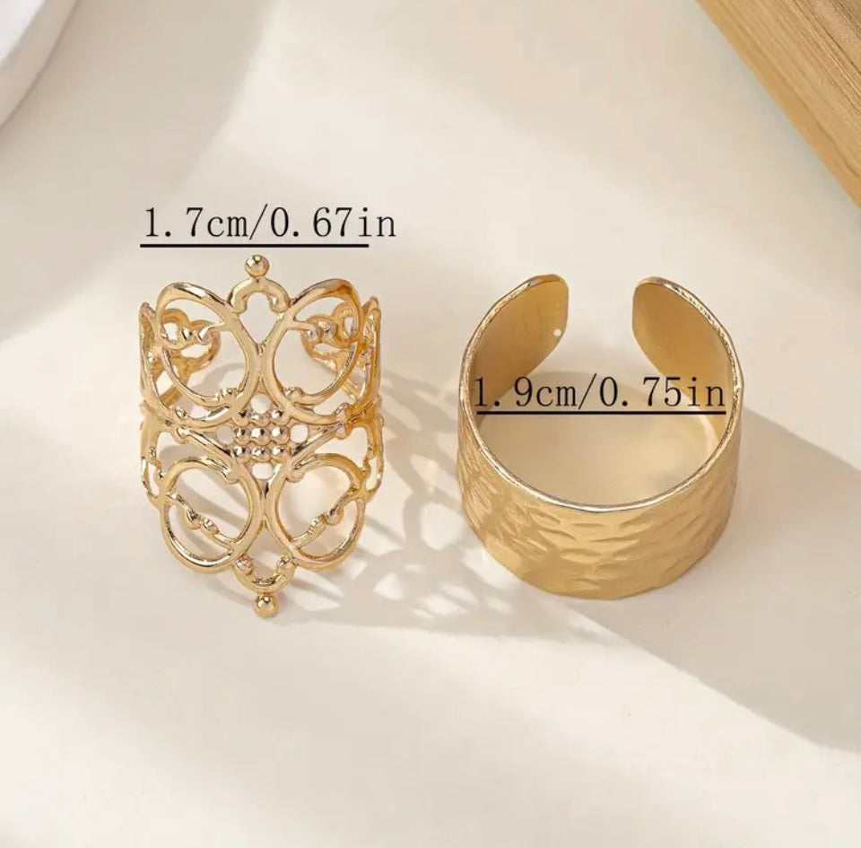 Set Inele Aurii Gold Embrace Inel Lasardo Gioielli