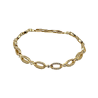 bratara argint auriu diamante cz albe