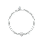 Bratara Morellato Nobile din argint 925 rodiat cu inima si diamante CZ