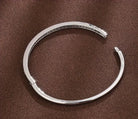 deschidere bratara bangle argintie