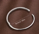 bratara bangle argintie diametru 6 cm