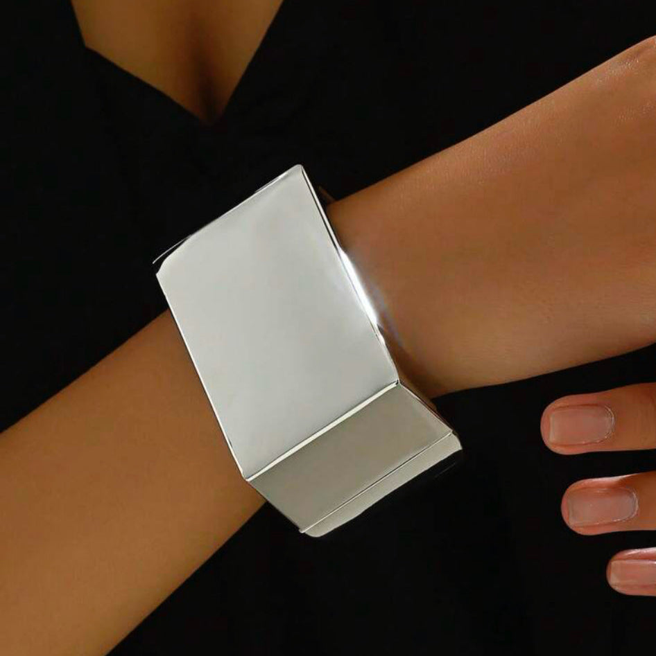 Brățară Argintie Lată Bangle Silver Edge Bratara Lasardo Gioielli