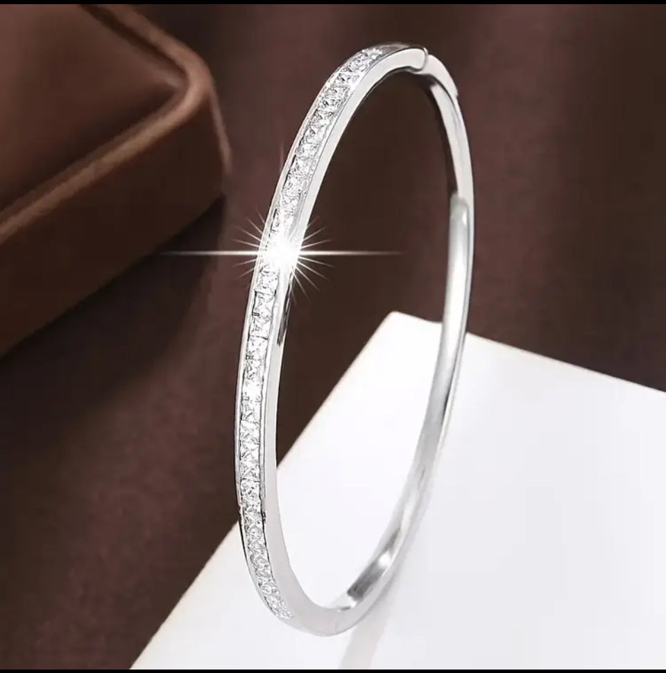 Bratara Argintie Bangle cu Diamante CZ Silver Starlight Bratara Lasardo Gioielli