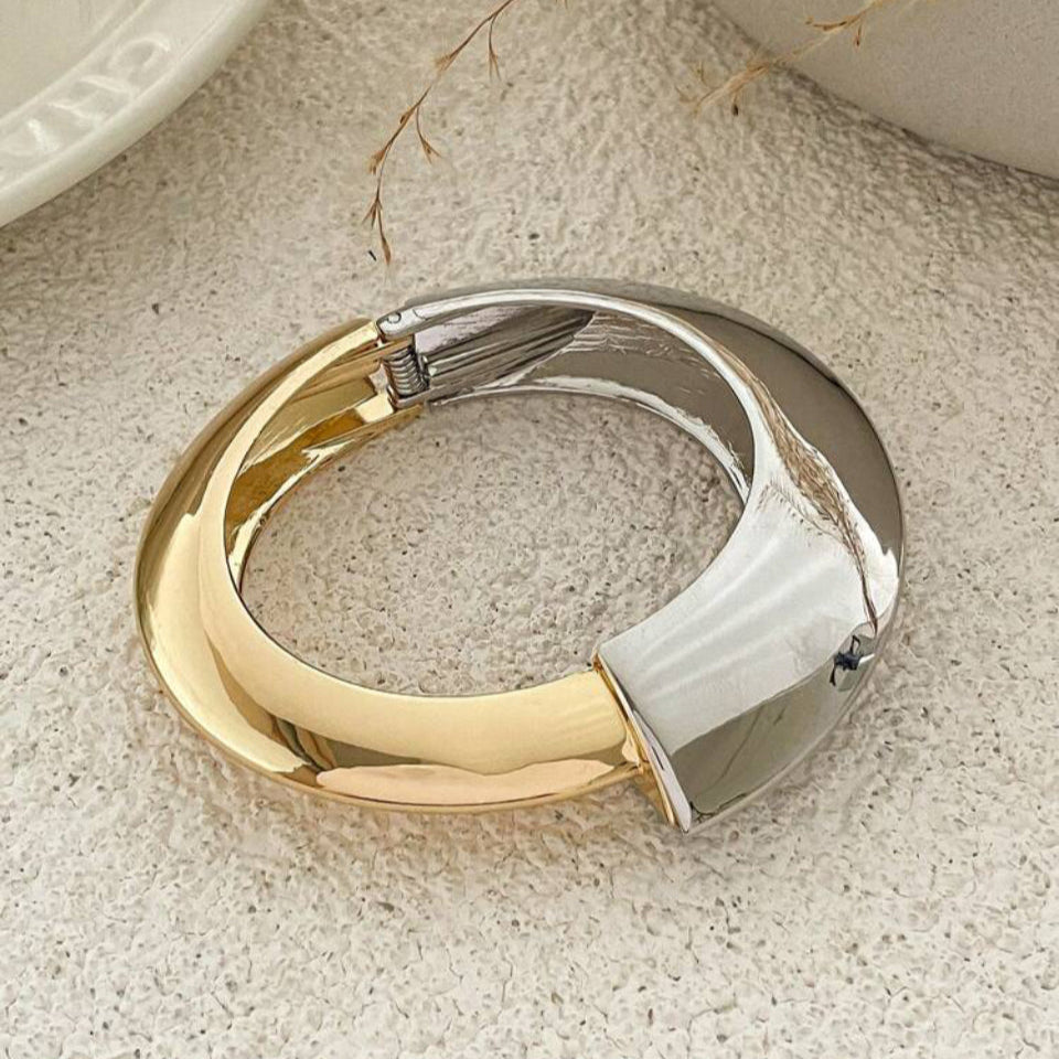 bratara bangle aurie si argintie