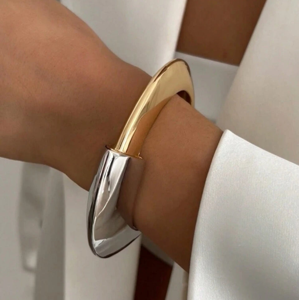 Brățară Bangle Asimetrică "Dual Harmony" Bratara Lasardo Gioielli