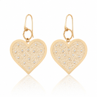 cercei din argint 925 rodiat rose gold cu inimi dantelate diamante cz albe