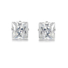 cercei punto luce argint 925 rodiat princess cut