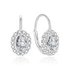 cercei tortita din argint 925 rodiat cu diamante cz