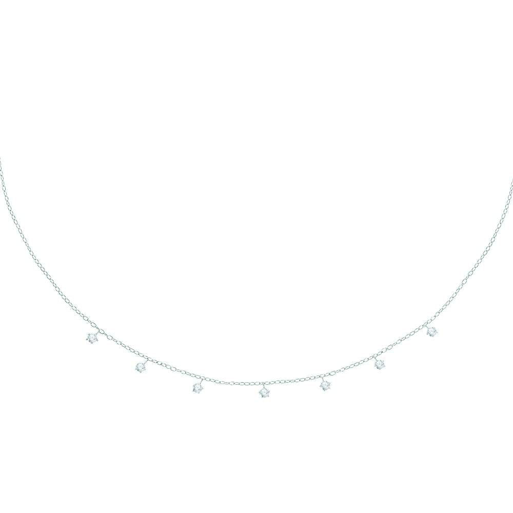 Colier din argint 925 rodiat auriu cu 7 diamante CZ albe, colectia Emily in Paris La Petite Story
