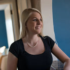 colir argint 925 rodiat auriu cu perle de cultura 3 mm la gat