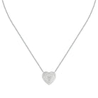 Colier Morellato Nobile din argint 925 rodiat cu pandantiv inima pavat cu diamante CZ
