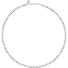 Colier tennis de dama Morellato din argint 925 rodiat cu diamante CZ claritate AAAAA.