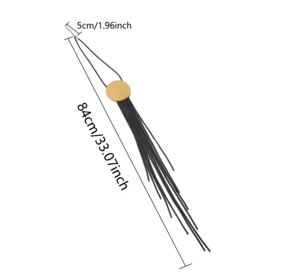 Colier Statement Auriu si Negru Opulent Eclipse Colier Lasardo Gioielli