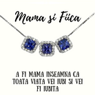 colier argint cu tanzanite si diamante