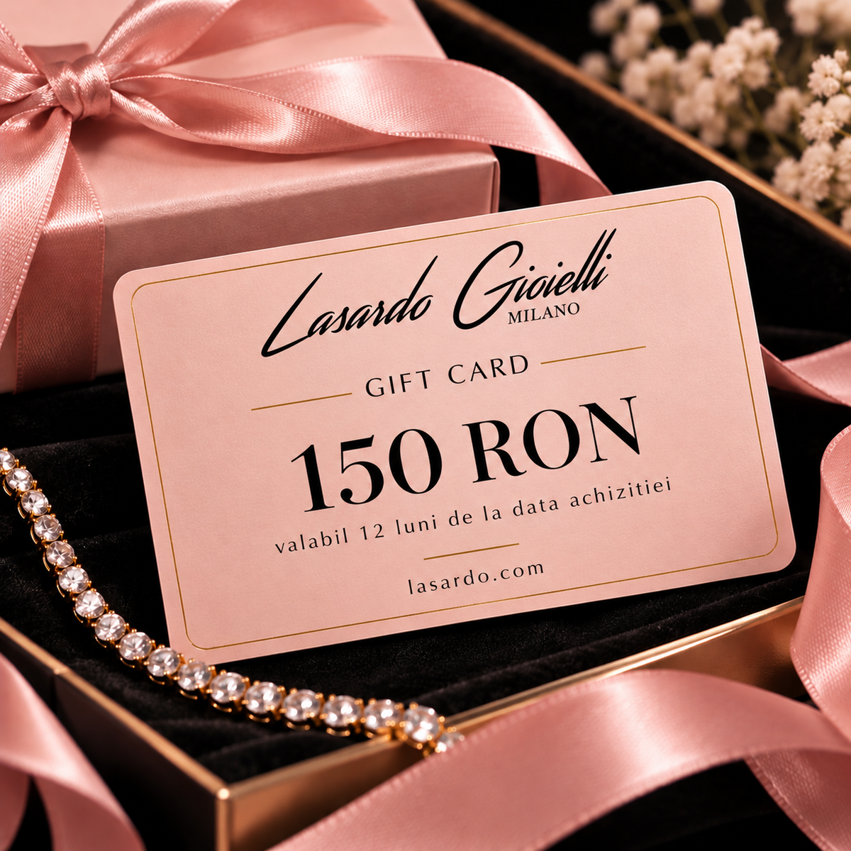 Card cadou Lasardo Gioielli de 150 RON, disponibil pentru cumparaturi online
