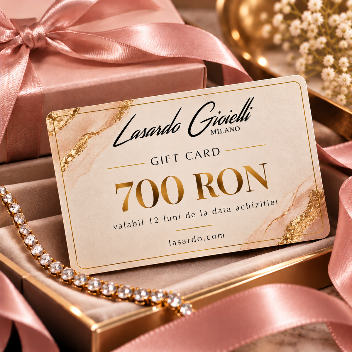 Card cadou premium Lasardo Gioielli de 700 RON pentru cumparaturi pe lasardo.com