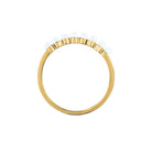 Inel din argint 925 rodiat auriu cu 8 perle de cultura, colectia Emily in Paris La Petite Story vedere laterala