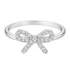 inel din agint 925 rodikat cu fundita