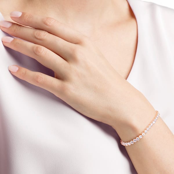 bratara tennis rose gold
