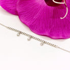 Bratara din argint 925 rodiat cu 3 charms-uri punto luce Bratara Lasardo Gioielli
