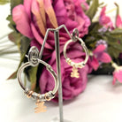 Cercei Din Argint 925 Rodiat cu Ursulet Cercei Lasardo Gioielli