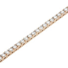 Detaliu Colier Tennis din argint 925 rodiat rose gold 3mm cu Diamante CZ Colier Lasardo Gioielli
