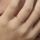 Inel Solitaire "Riviera" Din Argint 925 Rodiat Cu Diamant CZ Alb 2mm Inel Lasardo Gioielli