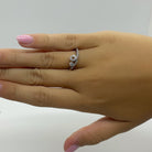 Inel "Celeste" Din Argint 925 Rodiat Cu Diamante CZ Albe Inel Lasardo Gioielli